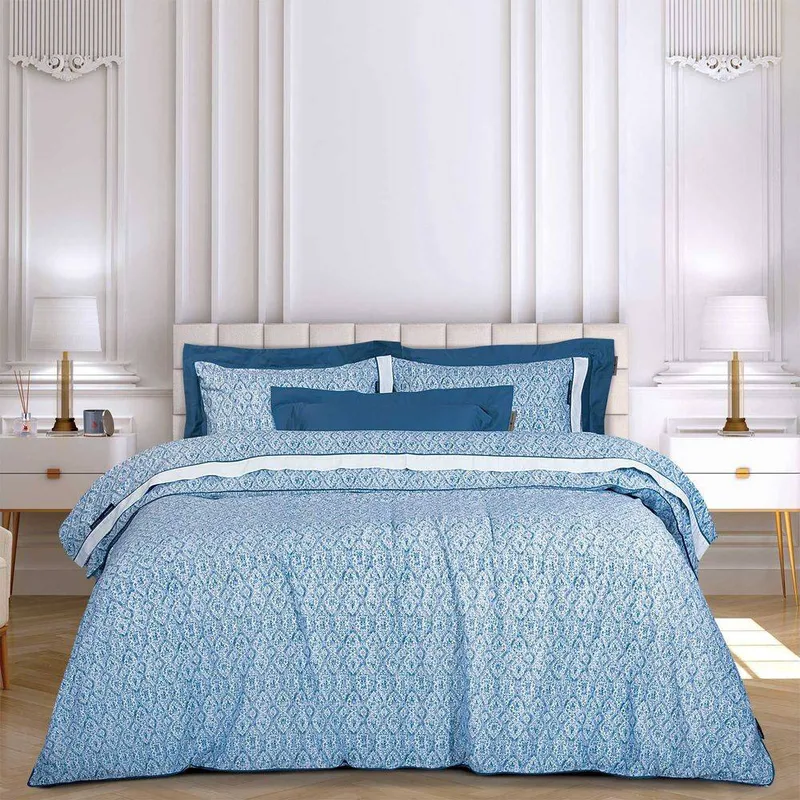 ΣΕΝΤΟΝΙΑ KING SIZE GREENWICH POLO CLUB 2268 BLUE/WHITE ΣΕΤ 4ΤΜΧ (260X280CM)