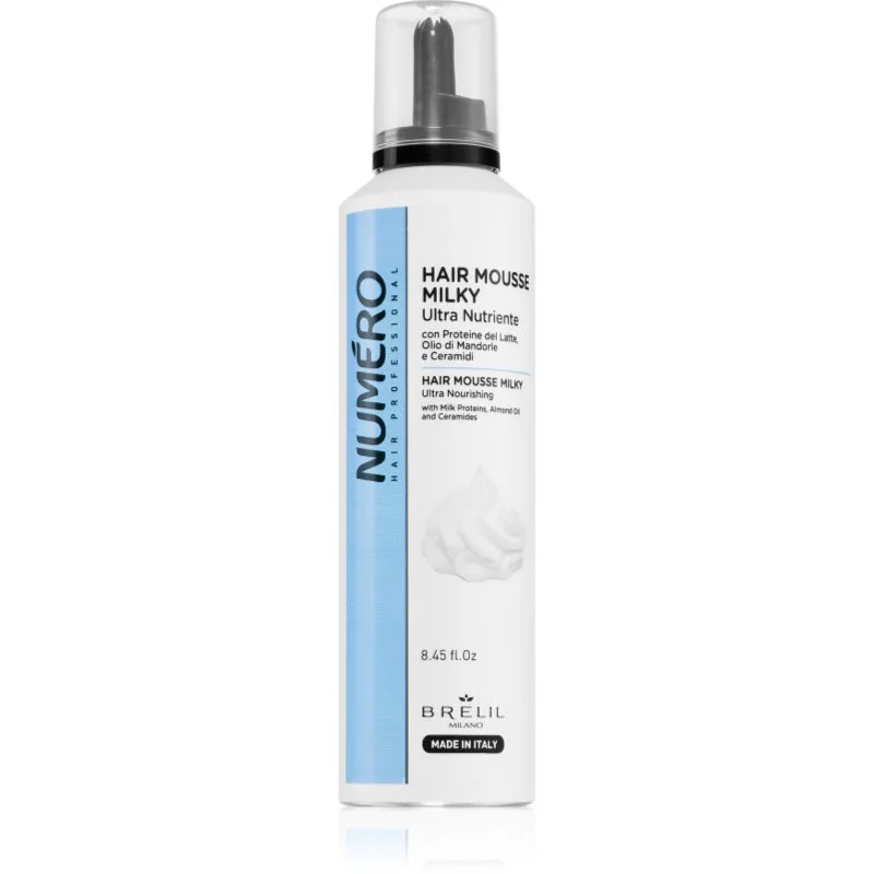 Brelil Professional Milky Ultra Nutriente Hair Mousse αφρός για όλους τους τύπους μαλλιών 250 ml