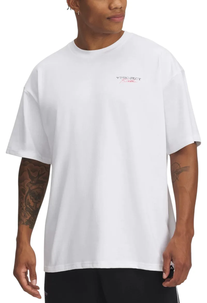 Μπλούζα Κοντομάνικη Under Armour Project Rock Heavyweight 1389950-100 Ανδρικό