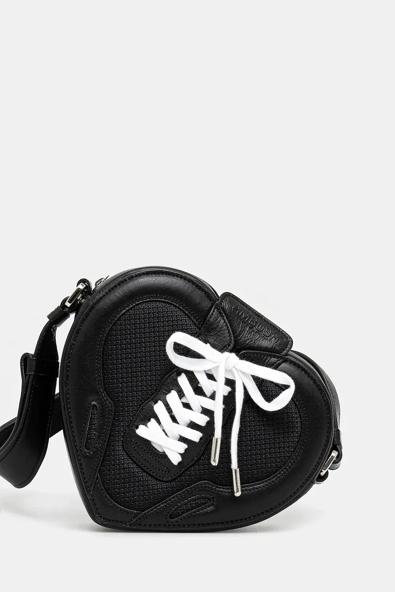 Strapped Heart Shoulder Bag