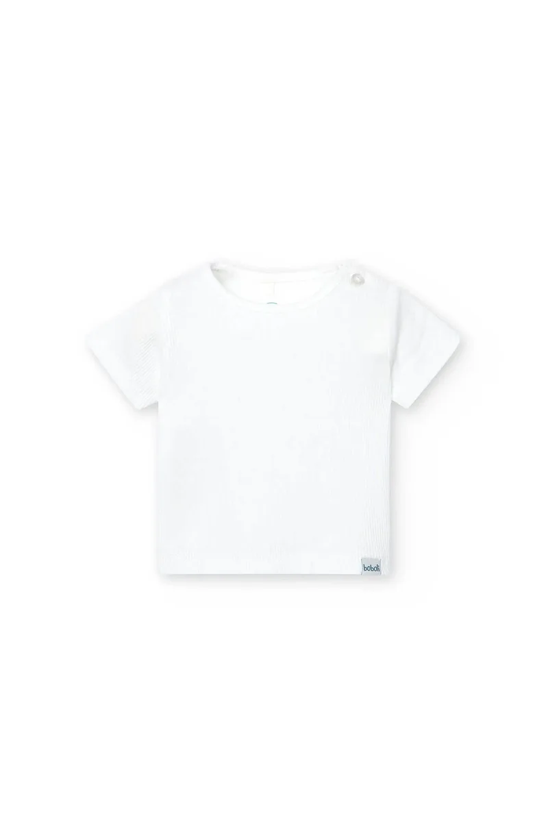 Boboli βρεφικό T-Shirt μονόχρωμο - 138057 Λευκό