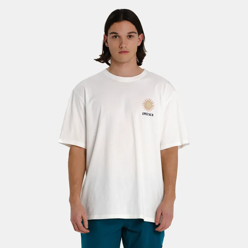 EMERSON CONSCIOUS LIVING MEN’S SHORT SLEEVE T-SHIRT ΑΣΠΡΟ