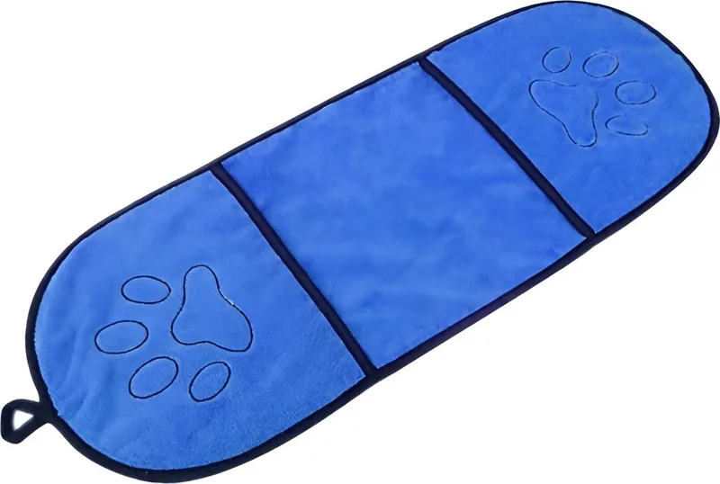 ΠΕΤΣΕΤΑ ΣΚΥΛΟΥ VALUE IMPORTS MICORFIBER ΜΕ ΘΗΚΗ ΓΑΝΤΙΑ ΜΠΛΕ (62X23CM)