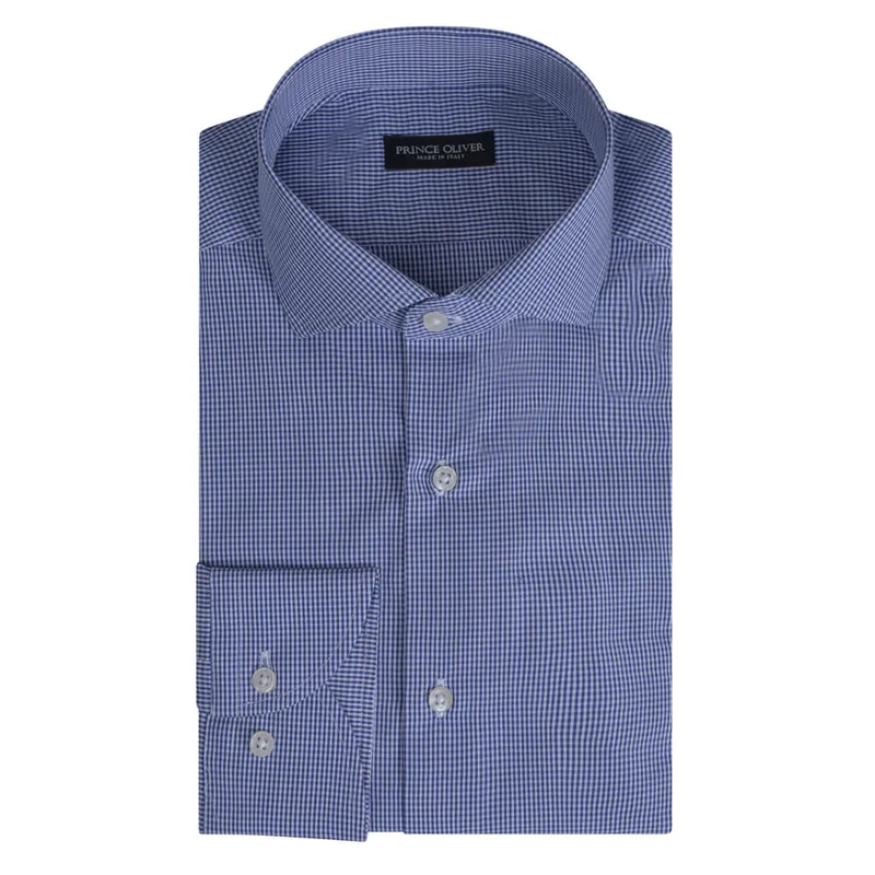 Superior Πουκάμισο Καρό Μπλε (Modern Fit) New Arrival