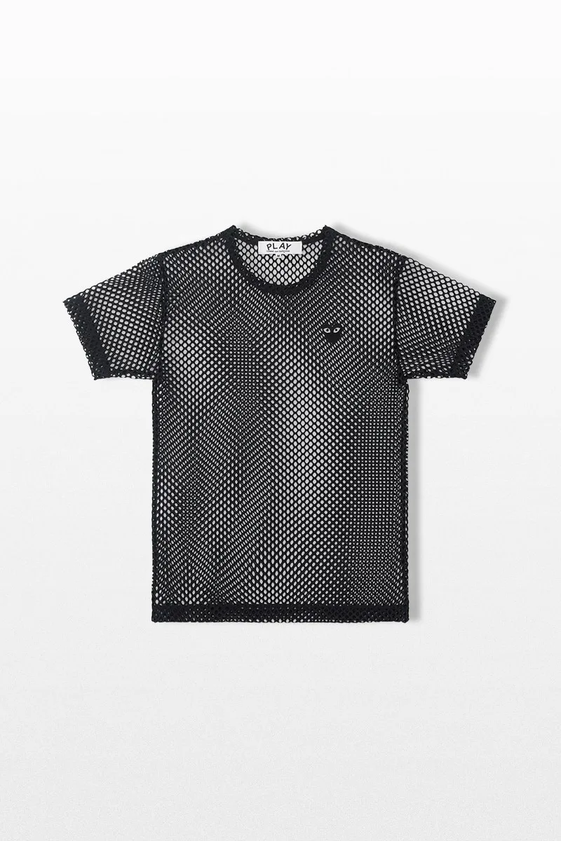 COMME DES GARÇONS PLAY Ανδρικό Μαύρο Logo Patch T-Shirt