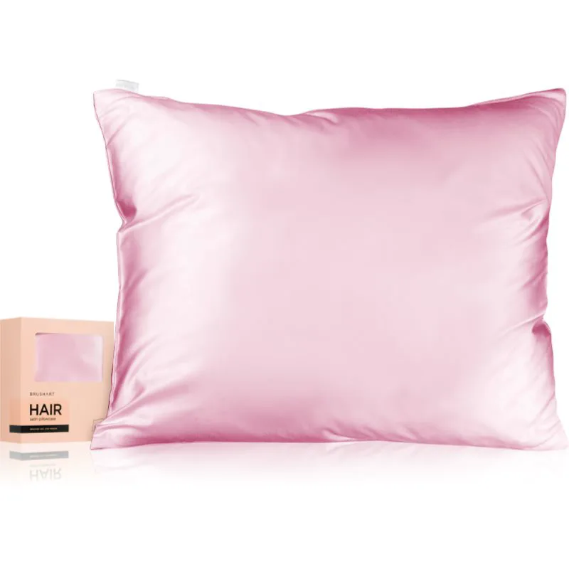 BrushArt Hair Satin pillowcase μαξιλαροθήκη σατέν Candy Ροζ 50x60 εκ