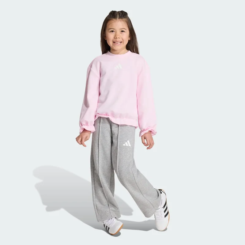 adidas sportswear K Seasonals Ruffles Sweatset Little Gir (9000279658_65708)