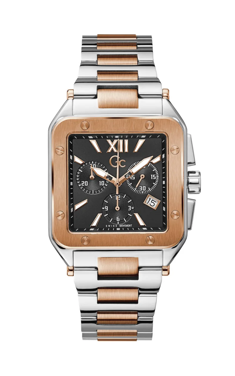 GC Couture Square Z08001G2MF Ανδρικό Ρολόι Quartz Χρονογράφος Ακριβείας