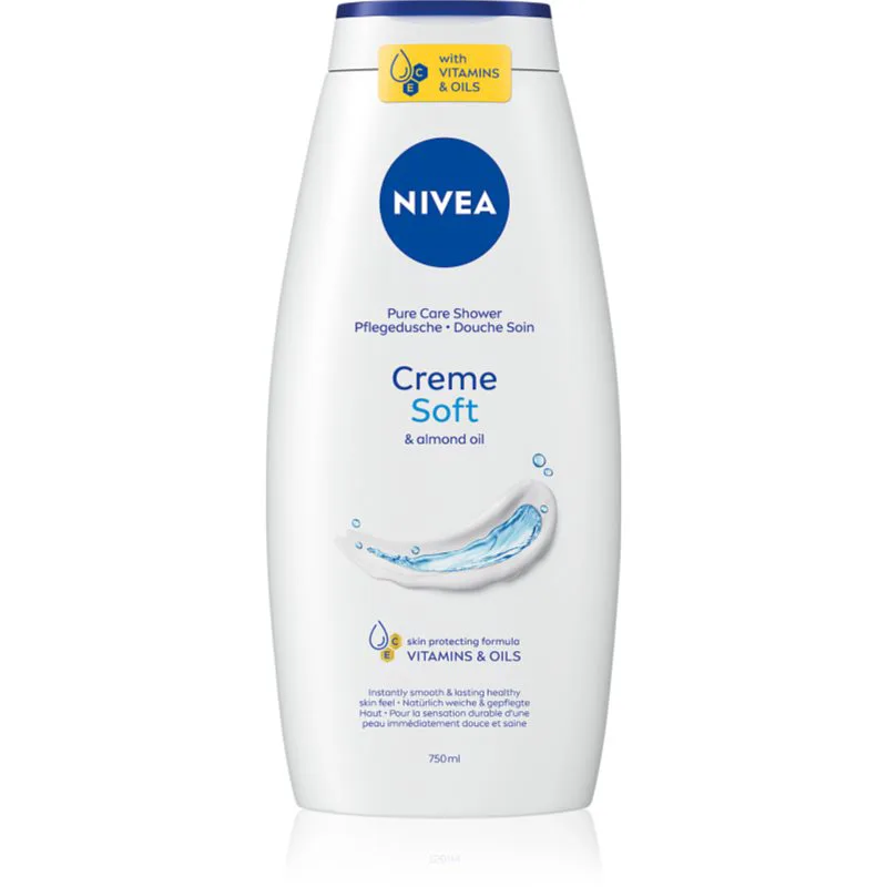Nivea Creme Soft περιποιητικό τζελ ντους 750 ml
