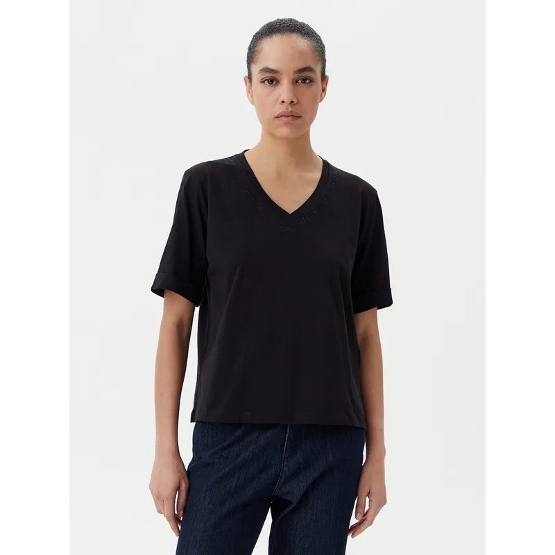 Liu Jo Sport T-Shirt TA5175 JS923 Μαύρο Regular Fit