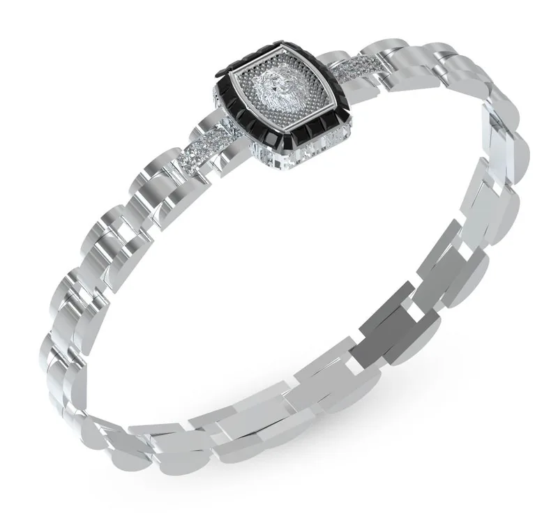 GUESS STEEL Βραχιόλι από Ανοξείδωτο ατσάλι Silver JUMB05003JWSTT/U