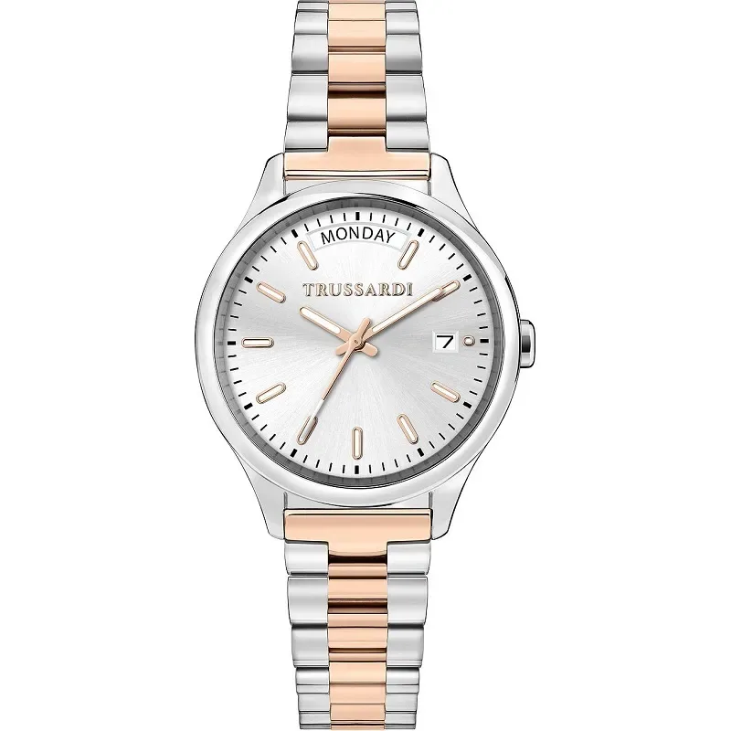 Γυναικείο ρολόι Trussardi City Life Two Tone Stainless Steel Bracelet R2453170501 R2453170501 Ατσάλι