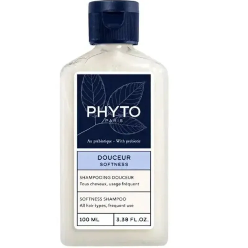 Phyto Douceur Softness Shampoo for All Hair Types Σαμπουάν Καθημερινής Χρήσης για Απαλά & Λαμπερά Μαλλιά, Κατάλληλο για Όλη την Οικογένεια 100ml - Travel Size