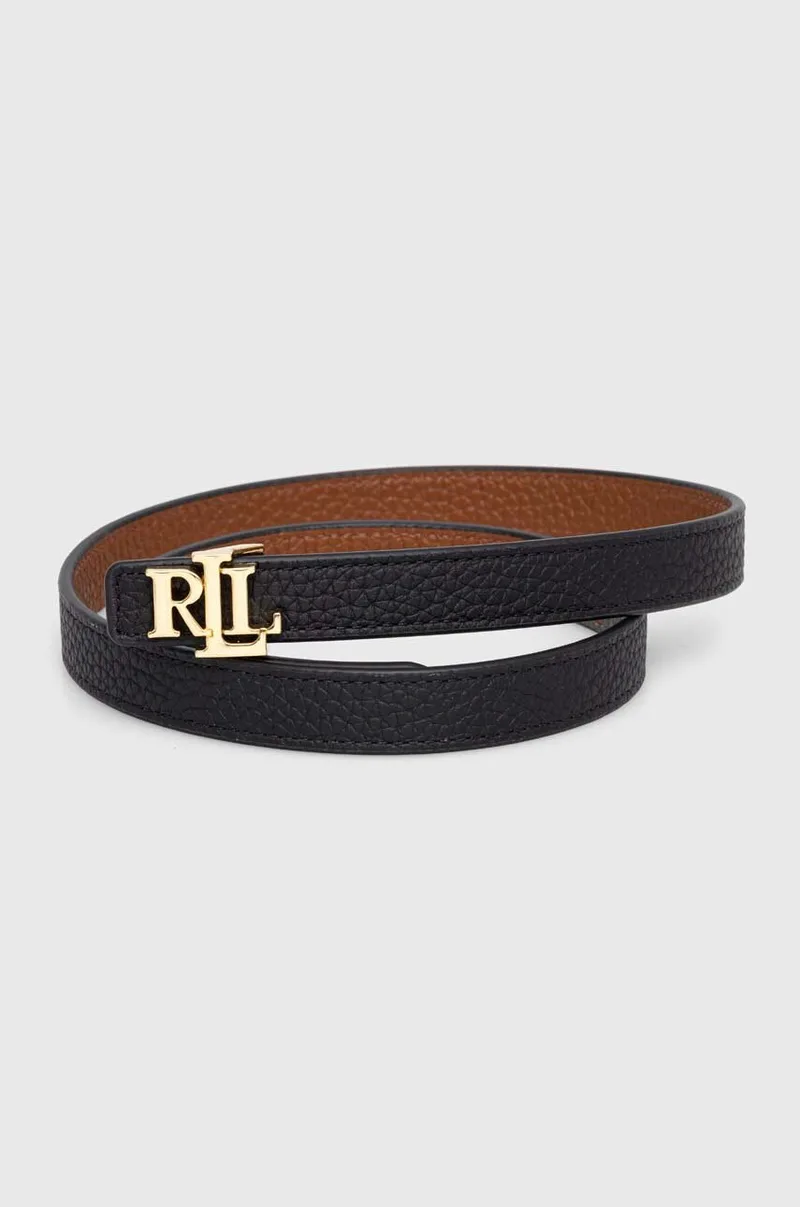 Αναστρέψιμη δερμάτινη ζώνη Lauren Ralph Lauren