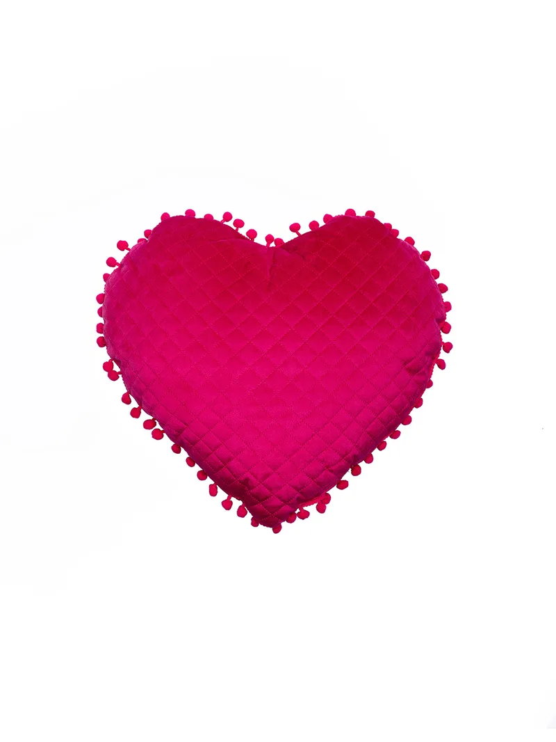 Διακοσμητικό Μαξιλαράκι Καρδιά 40x38 ELWIN FUCHSIA - Palamaiki