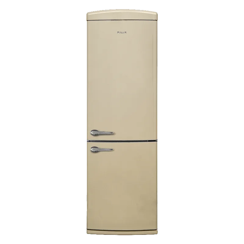 Ψυγειοκαταψύκτης, FXCARE 373020, 1210200224, BEE BEIGE Retro , 331L, No Frost, 186/59,5/65 εκ., Finlux