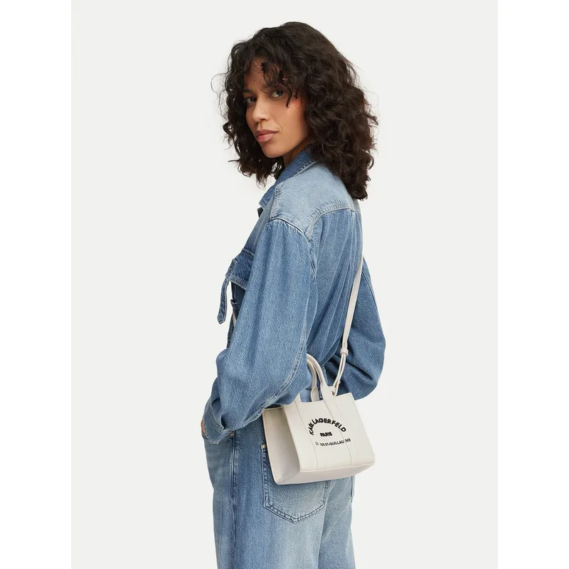 Τσάντα KARL LAGERFELD B1W30042 Λευκό