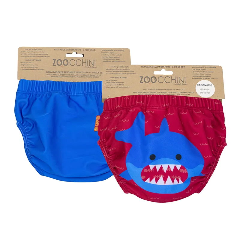 Σετ 2τμχ Μαγιό Πάνα 6-12μηνών Blue Shark Zoocchini ZOO12112 (Μέγεθος: 6-12 Μηνών) - Zoocchini - ZOO12112-6-12M