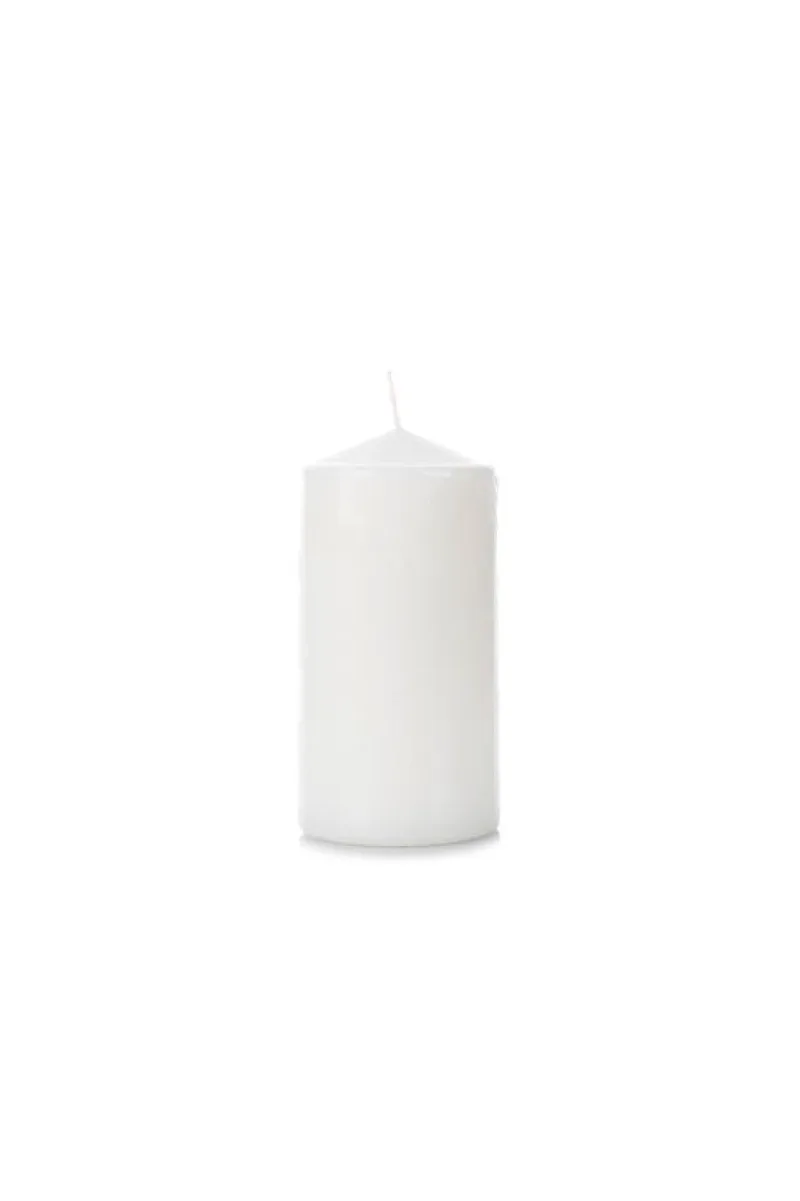 Κερι Κυλινδρικo 10Cm 7.5x7.5x10cm Λευκό OEM