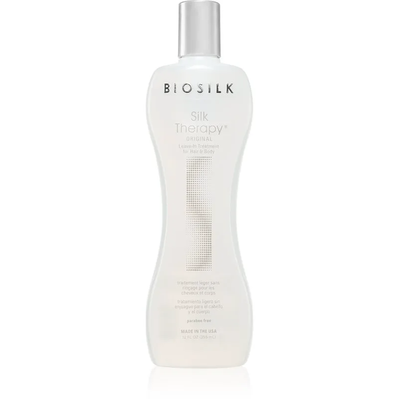 Biosilk Silk Therapy Original μεταξένια αναγεννητική φροντίδα για όλους τους τύπους μαλλιών 355 ml