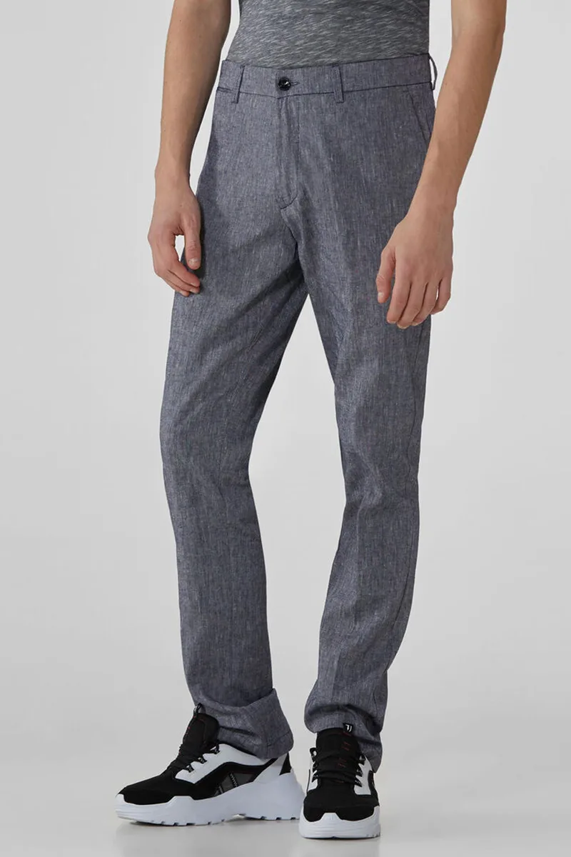 Trussardi ανδρικό chino παντελόνι - 52P00000-1T003579 Ανθρακί