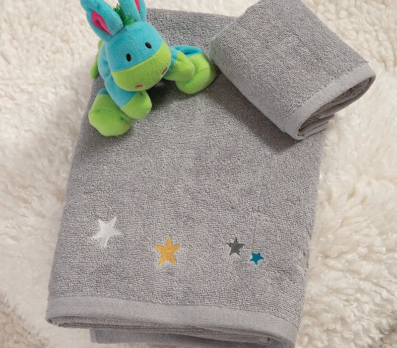 Παιδική πετσέτα (Σετ) Nef-Nef Homeware Stars Above Grey