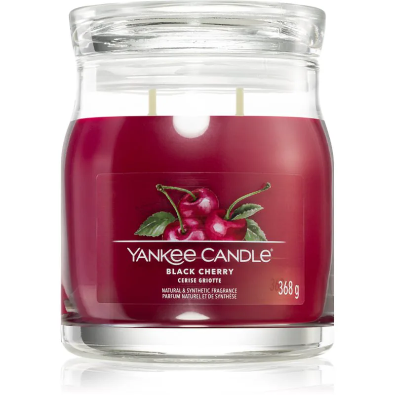 Yankee Candle Black Cherry αρωματικό κερί Signature 368 γρ