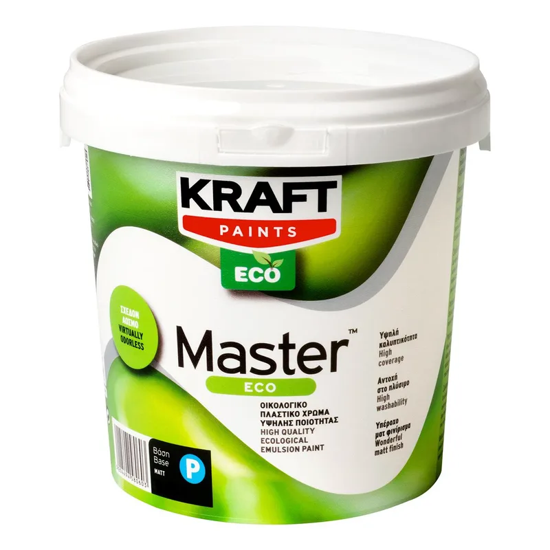 Οικολογικό Πλαστικό Χρώμα Kraft Master Eco Λευκό 750ml