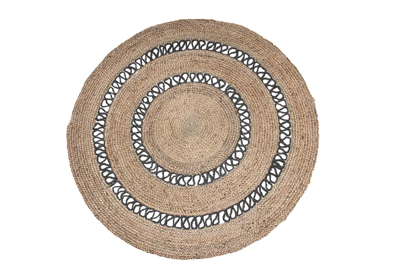 ΧΑΛΙ ΓΙΟΥΤΑ PARMALA CHARCOAL- Klonaras Home Fashion 160cm - Στρογγυλό