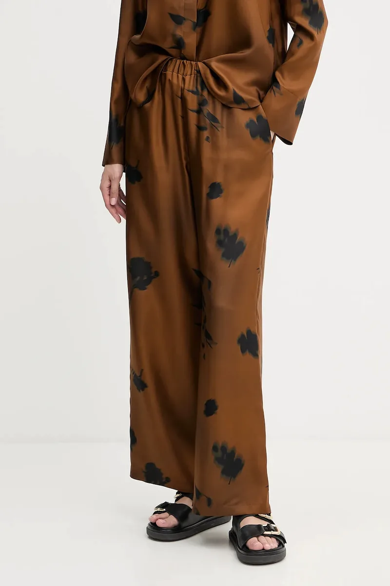 Μεταξωτό παντελόνι MM by Max Mara HELGA