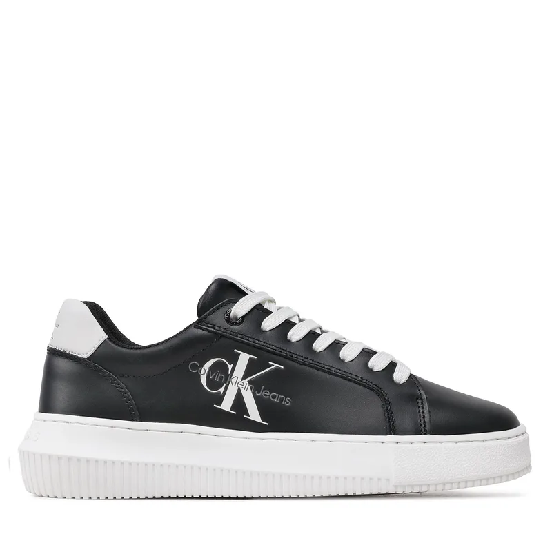 Αθλητικά Calvin Klein Jeans Chunky Cupsole Laceup Mon Lth Wn YW0YW00823 Μαύρο
