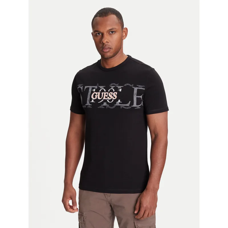 Guess T-Shirt M5YI14 I3Z14 Μαύρο Regular Fit