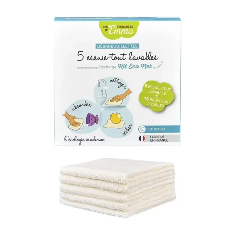 Les Tendances D'Emma X5 Eco Net Organic Cotton Wipes