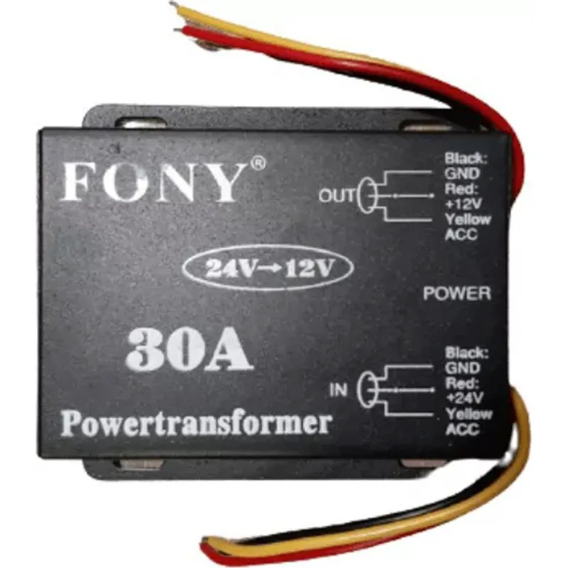 Μετασχηματιστής Αυτοκινήτου από 24V σε 12V FONY FO-30A