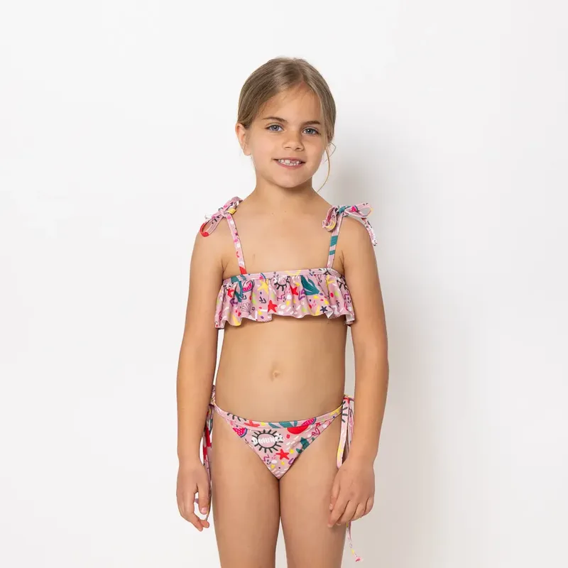 Girl’s Ruffled Bikini Bloomtide