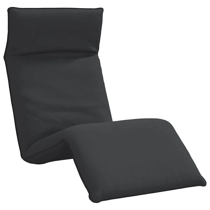 vidaXL Ξαπλώστρα Πτυσσόμενη Μαύρη 175x54x8,5 εκ. από Ύφασμα Oxford