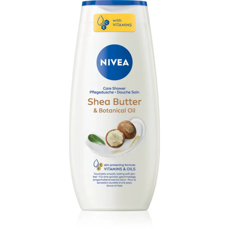 Nivea Shea Butter & Botanical Oil κρεμώδες τζελ για ντους 250 ml