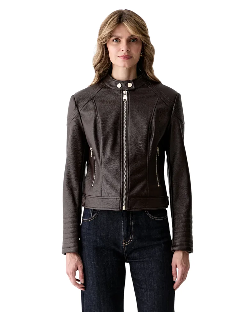 Guess Γυναικείο Μπουφάν Marlene W6YL25W2914-Α14Ζ Καφέ