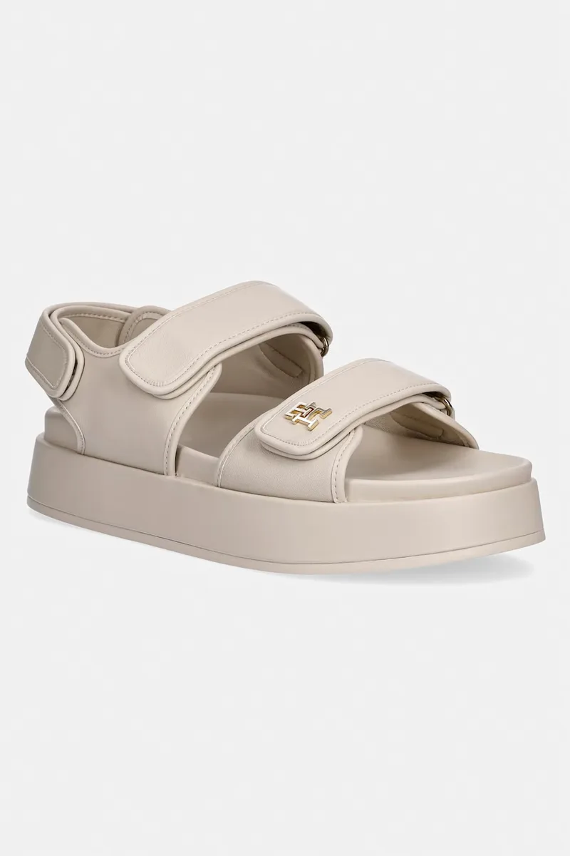 Tommy Hilfiger σανδάλια πλατφόρμας γυναικεία δερμάτινα