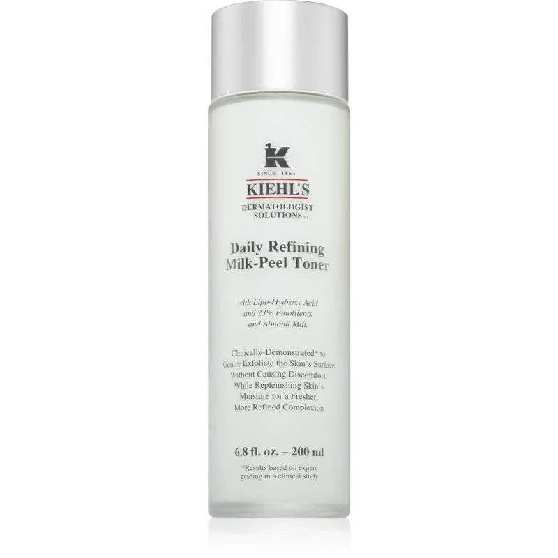 Kiehl's Daily Refining Milk-Peel Toner απαλό απολεπιστικό τονωτικό για όλους τους τύπους επιδερμίδας ακόμα και ευαίσθητης 200 ml