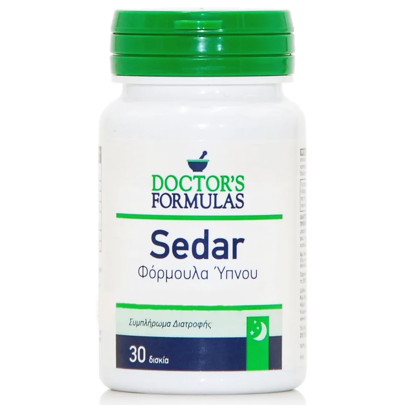 Doctor's Formulas Sedar Συμπλήρωμα Διατροφής με Μελατονίνη για την Καταπολέμηση της Αϋπνίας 30tabs