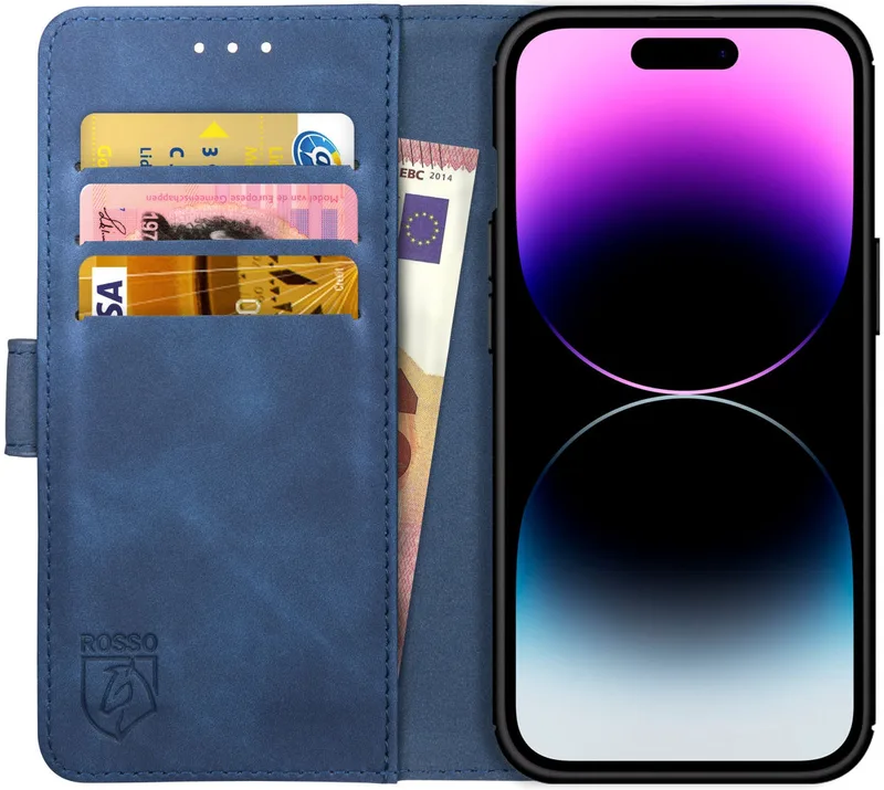 Κόκκινο Element PU Θήκη Πορτοφόλι Apple iPhone 14 Pro - Blue (8719246369490)
