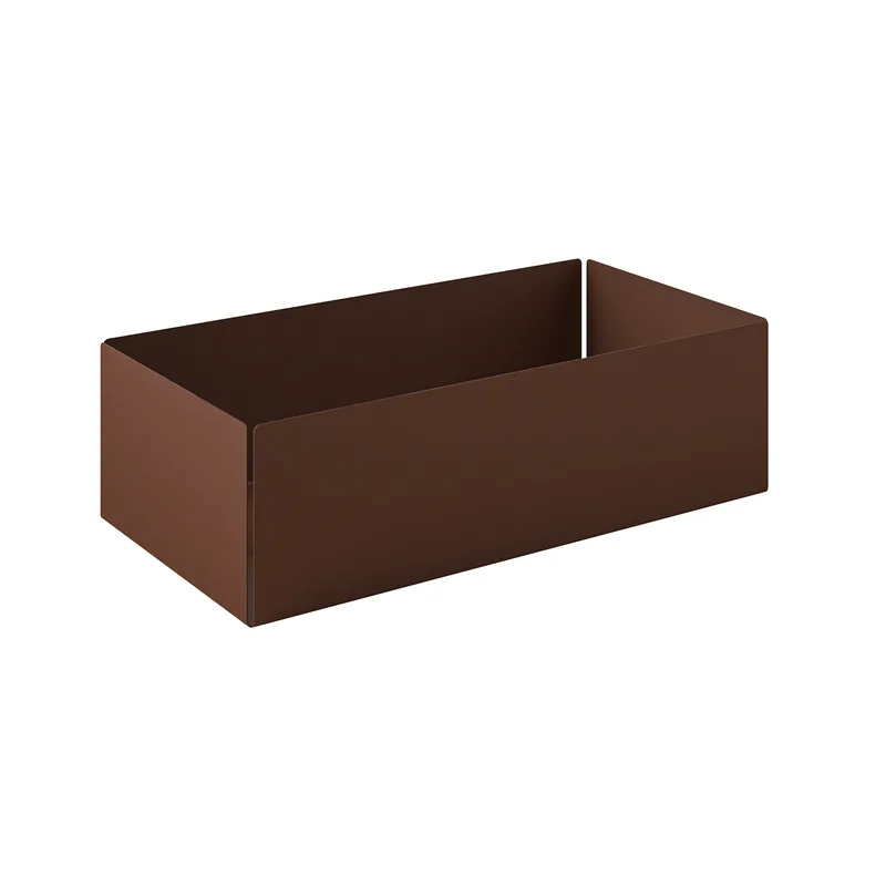 Θήκη Οργάνωσης Ανοξείδωτη Matt Wenge 25x13x7,5εκ. Pam & Co 119-943 (Υλικό: Ανοξείδωτο, Χρώμα: Wenge) - Pam & Co - 119-943