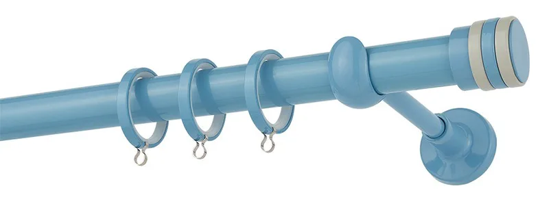 Κουρτινόβεργα Zogometal Color Pop Super Gloss CP4132 Γαλάζιο - Γκρι