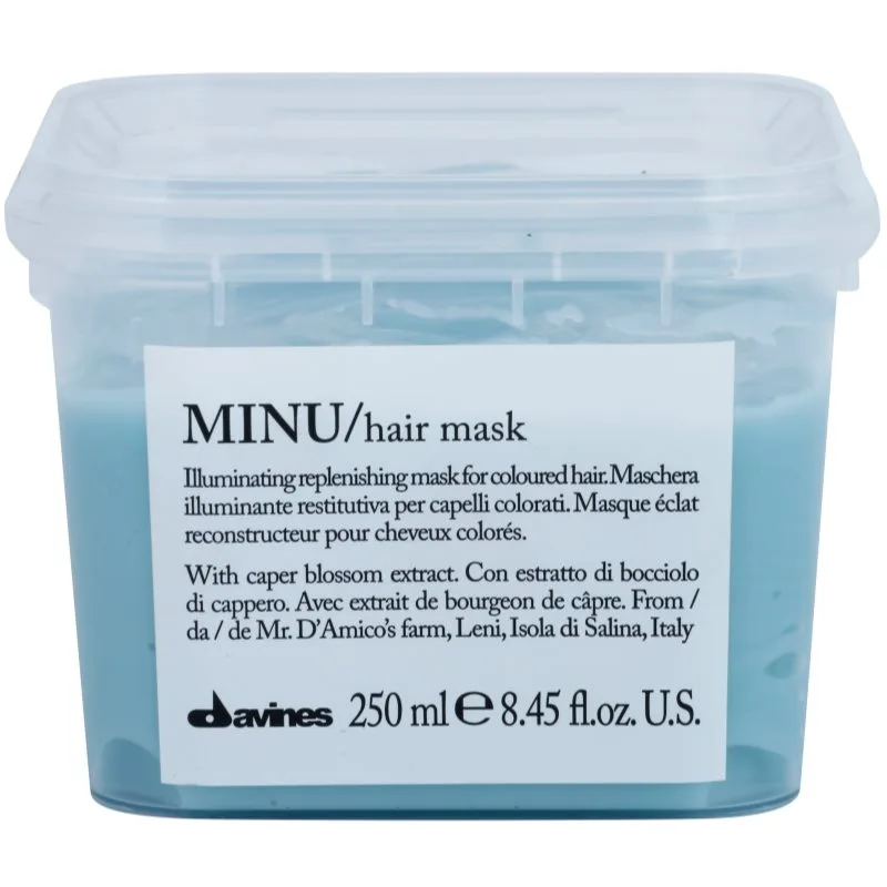 Davines Minu Caper Blossom αποκαταστατική μάσκα για βαμμένα μαλλιά 250 ml