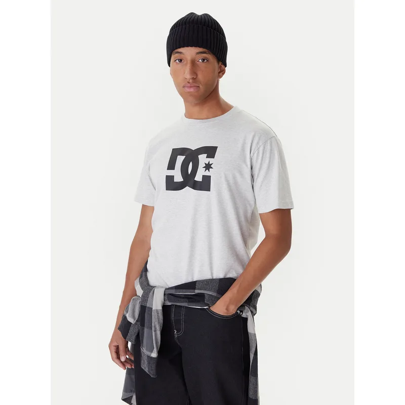 DC Shoes T-Shirt Star ADYZT05373 Γκρι Regular Fit