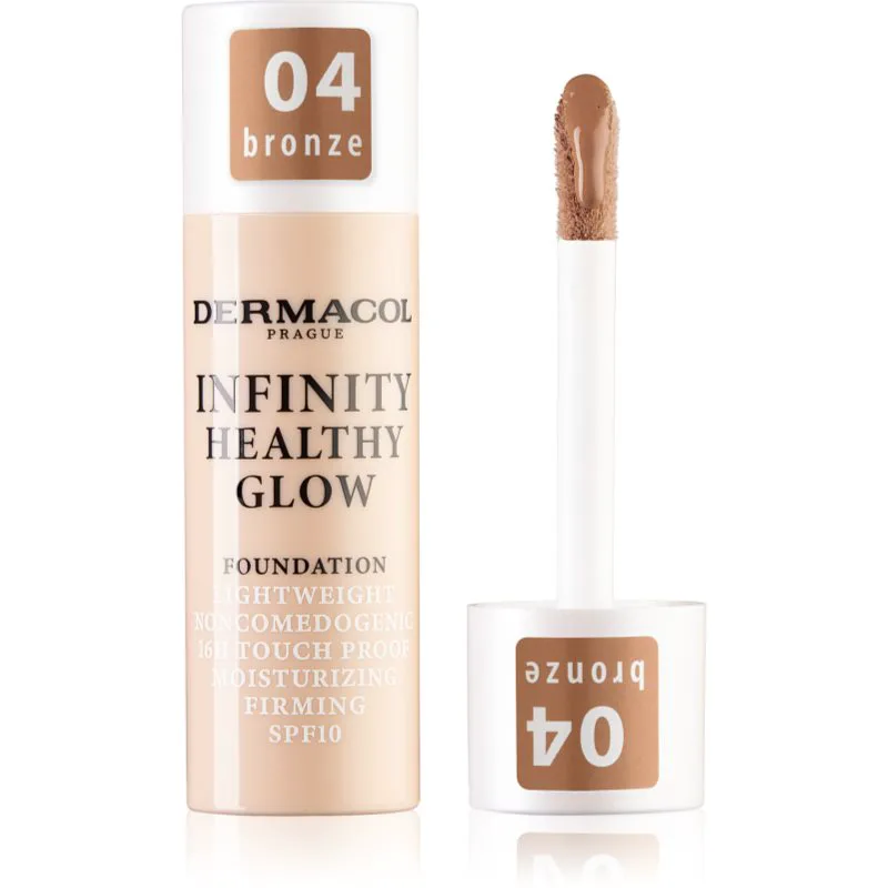 Dermacol Infinity Healthy Glow υγρό μεικ απ SPF 10 απόχρωση 04 Bronze 20 γρ