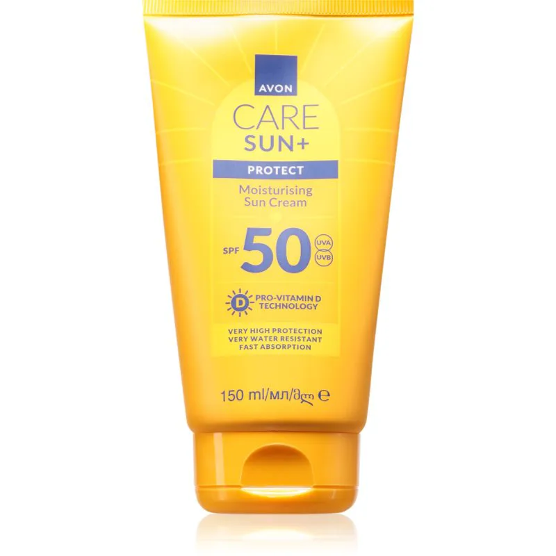 Avon Care Sun + Protect ενυδατική αντηλιακή κρέμα SPF 50 150 ml