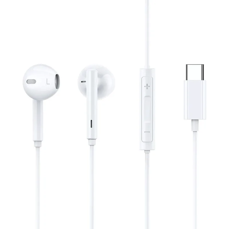 Handsfree Ακουστικά Mcdodo Earplug Type-C Digital Earphone Ενσύρματα με Type-C & DAC Chip - White (HP-7500)