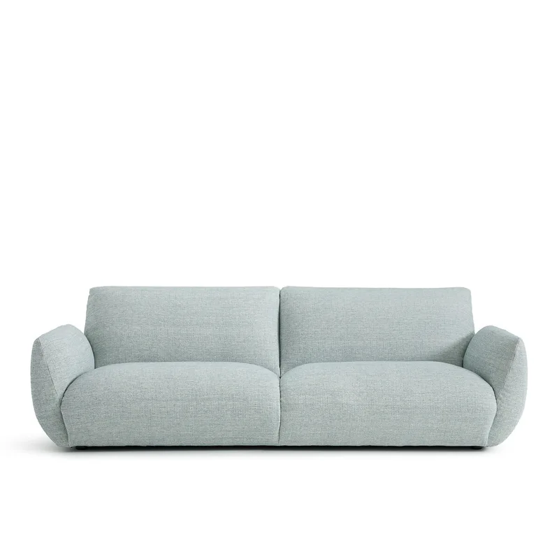 Καναπές με μελανζέ ταπετσαρία Μ102xΠ217xΥ75cm